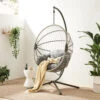 Harrington Rattan + Rope Indoor Outdoor SINGLE Hanging Chair -Daals Shop 14