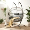 Harrington Rattan + Rope Indoor Outdoor DOUBLE Hanging Chair 1 Harrington Rattan + Rope Indoor Outdoor DOUBLE Hanging Chair -Daals Shop 21
