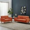 Clarence Sofa Range In Burnt Orange Velvet -Daals Shop 6e512e1f 8d69 4bf6 9cde 1f19fb5a2f7d