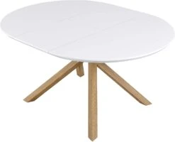 Grenchen Round To Oval 4 To 6-Seater White High Gloss Extendable Dining Table -Daals Shop 71y9a77sWOL. AC SL1500