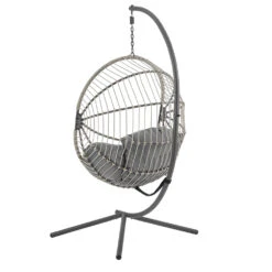 Harrington Rattan + Rope Indoor Outdoor SINGLE Hanging Chair 16 Harrington Rattan + Rope Indoor Outdoor SINGLE Hanging Chair -Daals Shop 9