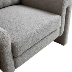 Hampstead Grey Boucle Curved Armchair -Daals Shop ACH 2161 GREY BOUCLE detail3