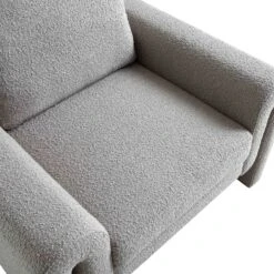 Hampstead Grey Boucle Curved Armchair -Daals Shop ACH 2161 GREY BOUCLE detail4