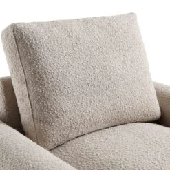 Hampstead Taupe Boucle Curved Armchair -Daals Shop ACH 2161 TAUPE BOUCLE detail1