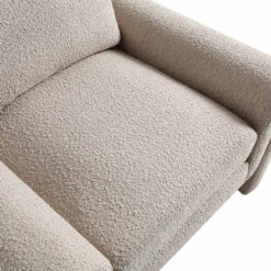 Hampstead Taupe Boucle Curved Armchair -Daals Shop ACH 2161 TAUPE BOUCLE detail2