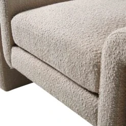 Hampstead Taupe Boucle Curved Armchair -Daals Shop ACH 2161 TAUPE BOUCLE detail3