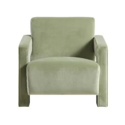 Brompton Sculptural Armchair, Lichen Velvet 18 Brompton Sculptural Armchair, Lichen Velvet -Daals Shop ACH 2173 LICHEN VEL WB1
