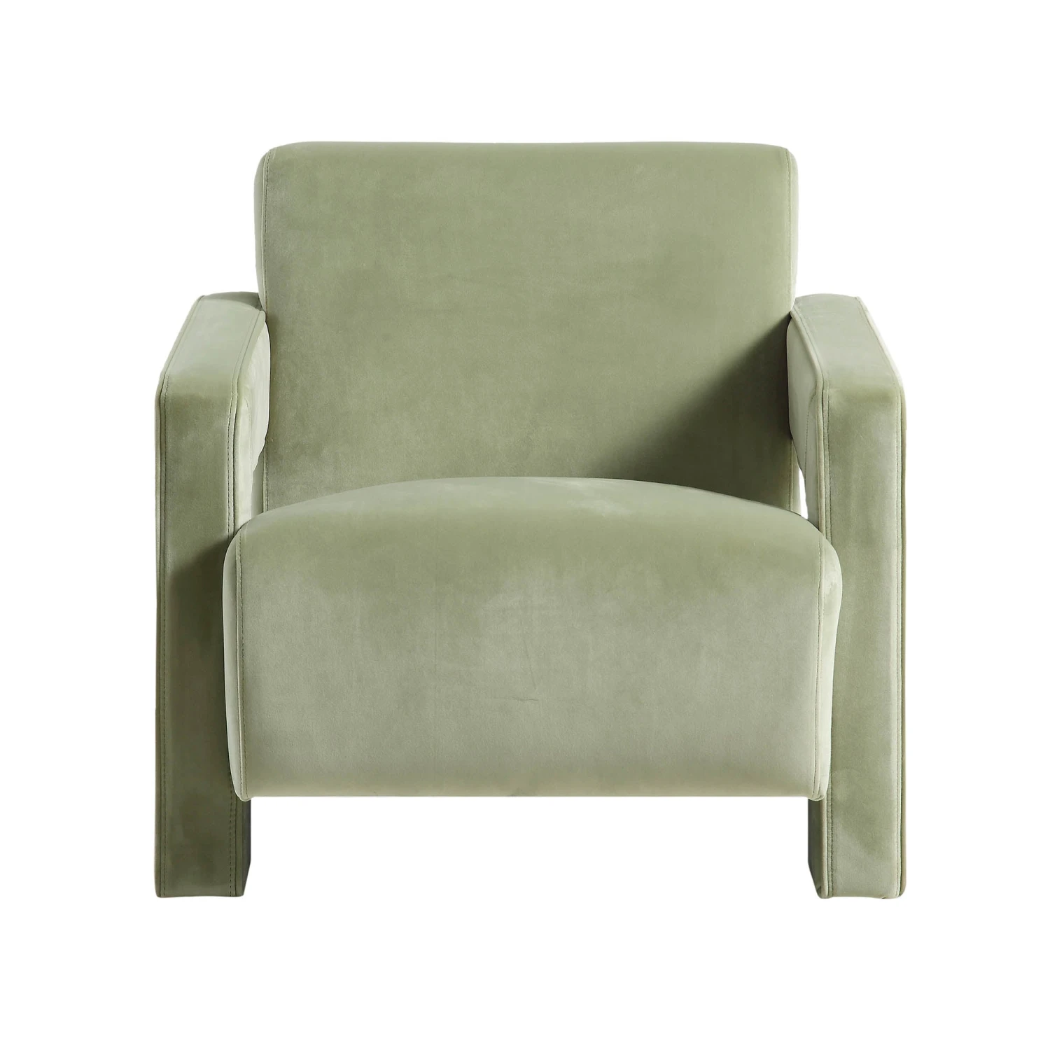 Brompton Sculptural Armchair, Lichen Velvet 7 Brompton Sculptural Armchair, Lichen Velvet - Image 5