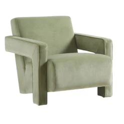 Brompton Sculptural Armchair, Lichen Velvet 19 Brompton Sculptural Armchair, Lichen Velvet -Daals Shop ACH 2173 LICHEN VEL WB2