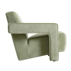 Brompton Sculptural Armchair, Lichen Velvet 20 Brompton Sculptural Armchair, Lichen Velvet -Daals Shop ACH 2173 LICHEN VEL WB3