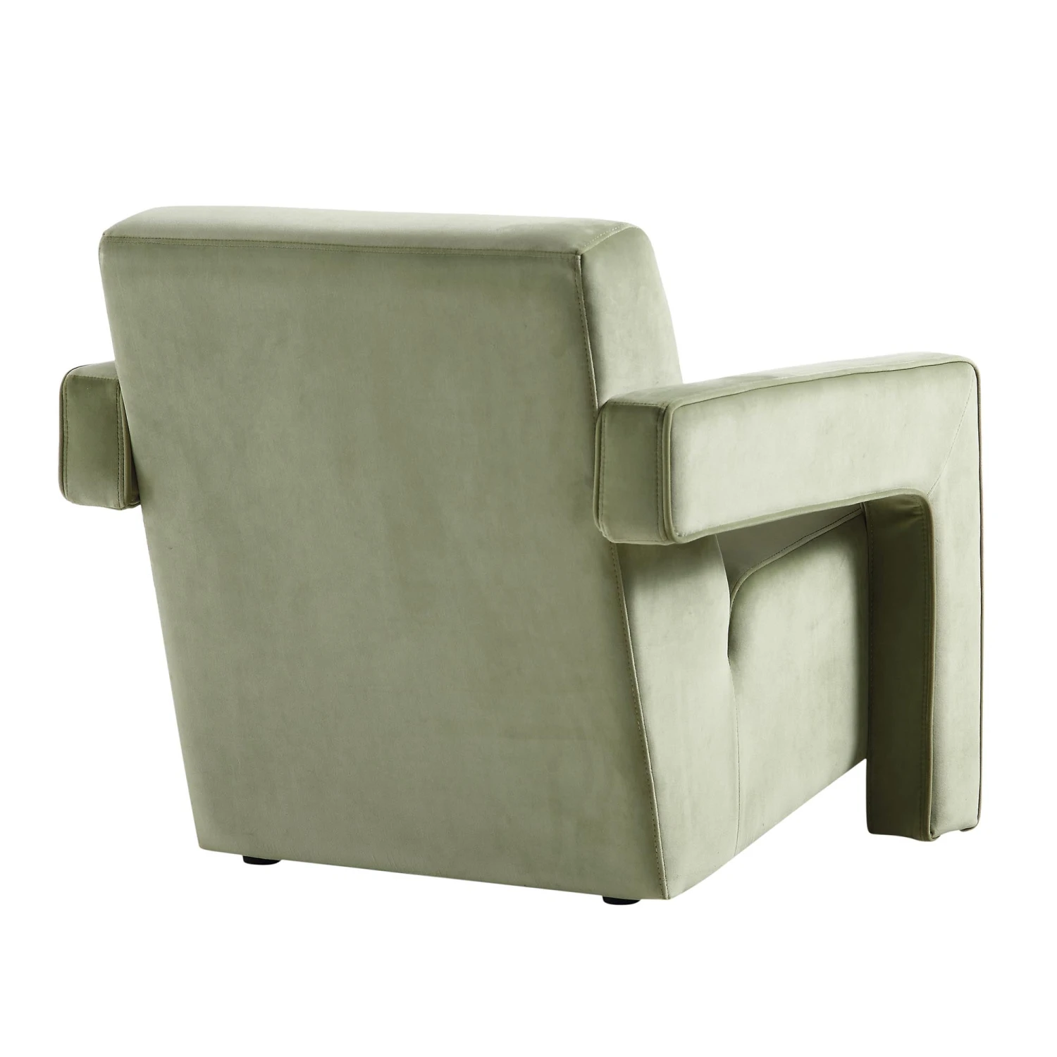 Brompton Sculptural Armchair, Lichen Velvet 10 Brompton Sculptural Armchair, Lichen Velvet - Image 8