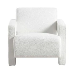 Brompton Sculptural Armchair, White Boucle -Daals Shop ACH 2173 WHITE BOUCLE WB1