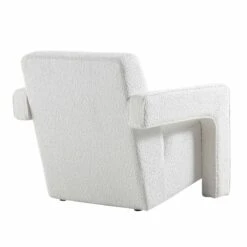 Brompton Sculptural Armchair, White Boucle -Daals Shop ACH 2173 WHITE BOUCLE WB4