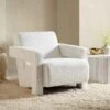 Brompton Sculptural Armchair, White Boucle -Daals Shop ACH 2173 WHITE BOUCLE main