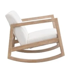 Fyne Ecru Boucle Rocking Armchair -Daals Shop ACH 38 ECRUBOUCLE WB3