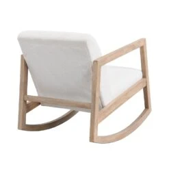 Fyne Ecru Boucle Rocking Armchair -Daals Shop ACH 38 ECRUBOUCLE WB4