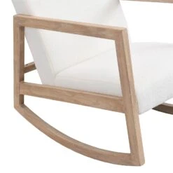 Fyne Ecru Boucle Rocking Armchair -Daals Shop ACH 38 ECRUBOUCLE detail1