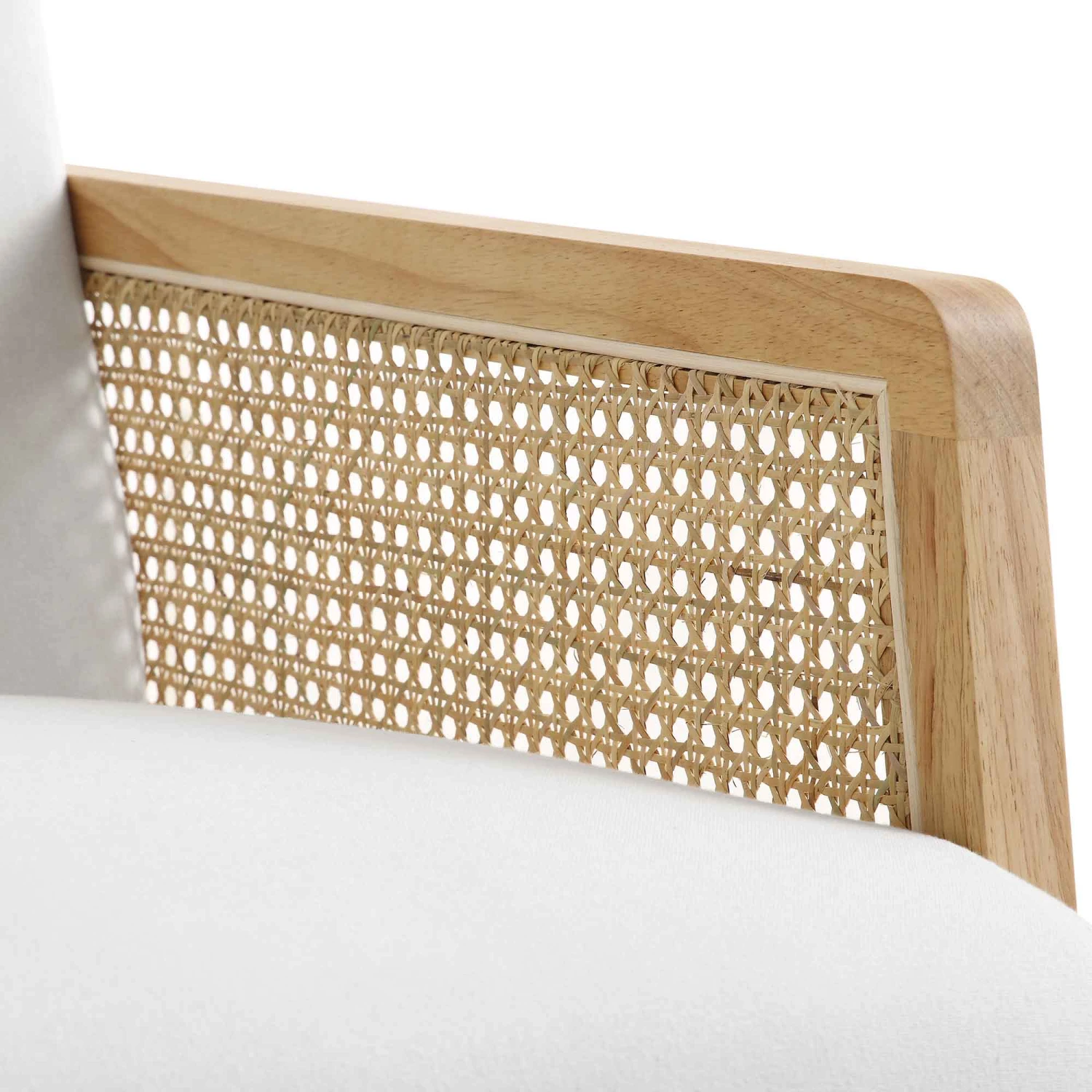 Fyne Beige Fabric Natural Frame Rattan Armchair 13 Fyne Beige Fabric Natural Frame Rattan Armchair - Image 11