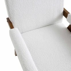 Chinnor White Boucle Accent Chair -Daals Shop ACH 729 WHITE BOUCLE detail1