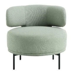 Penn Sage Green Boucle Wing Back Accent Chair 17 Penn Sage Green Boucle Wing Back Accent Chair -Daals Shop ACH 750 GREEN BOUCLE WB1