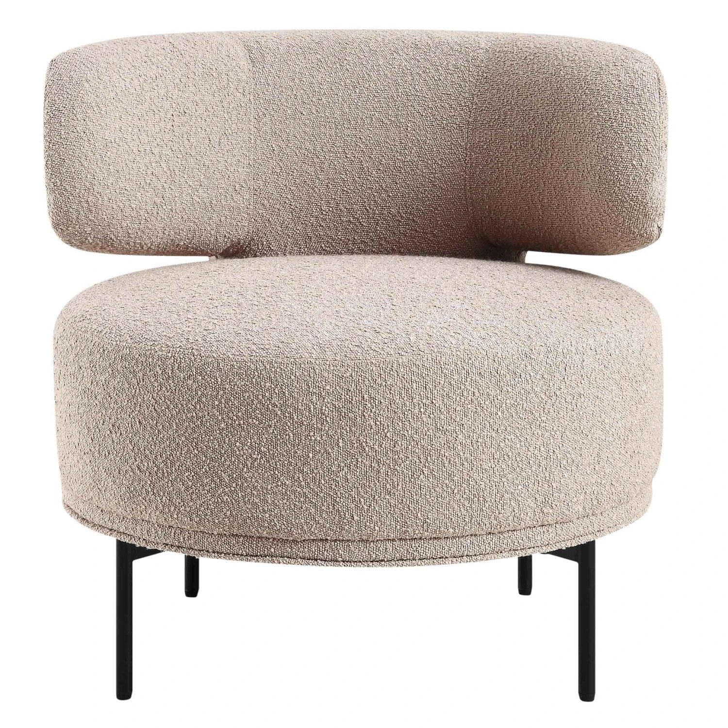 Penn Taupe Boucle Wing Back Accent Chair 9 Penn Taupe Boucle Wing Back Accent Chair - Image 7
