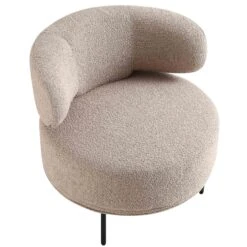 Penn Taupe Boucle Wing Back Accent Chair 19 Penn Taupe Boucle Wing Back Accent Chair -Daals Shop ACH 750 TAUPE BOUCLE WB3