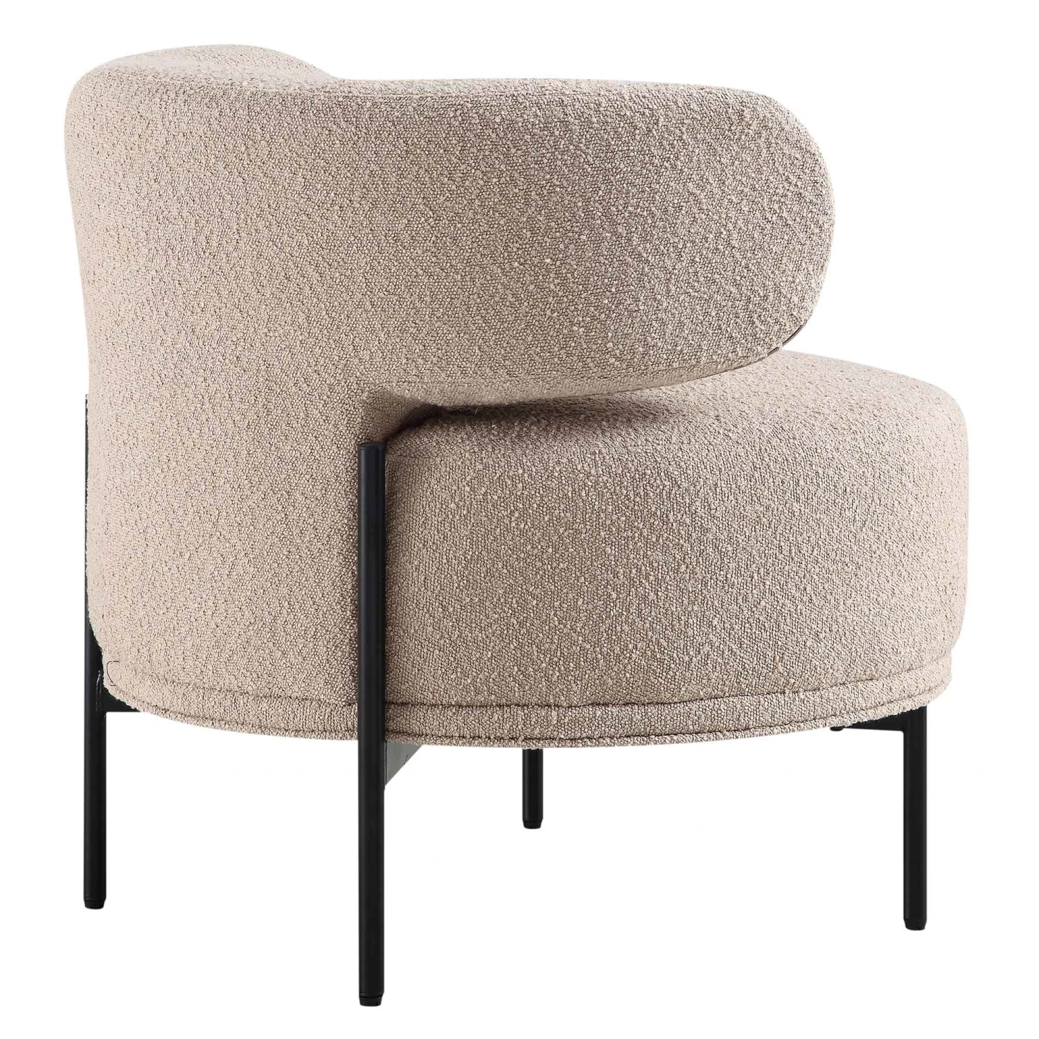 Penn Taupe Boucle Wing Back Accent Chair 11 Penn Taupe Boucle Wing Back Accent Chair - Image 9