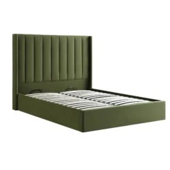Wilton Moss Green Velvet Ottoman Storage Bed -Daals Shop AH 017 MOSS VEL WB2