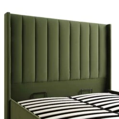Wilton Moss Green Velvet Ottoman Storage Bed -Daals Shop AH 017 MOSS VEL detail1