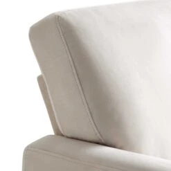 Brigette Beige Velvet Armchair With Antique Brass Castor Legs -Daals Shop AYSF 010 BEIGE VEL 1ST detail1