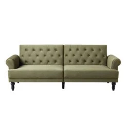 Hanney 3-Seater Chesterfield Sofabed In Moss Green Velvet 22 Hanney 3-Seater Chesterfield Sofabed In Moss Green Velvet -Daals Shop AYSF 011 MOSSGREEN VEL WB1