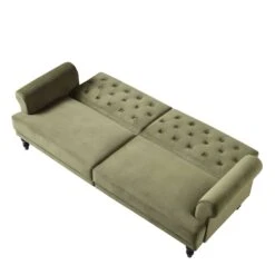 Hanney 3-Seater Chesterfield Sofabed In Moss Green Velvet 27 Hanney 3-Seater Chesterfield Sofabed In Moss Green Velvet -Daals Shop AYSF 011 MOSSGREEN VEL WB5