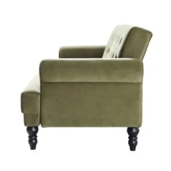 Hanney 3-Seater Chesterfield Sofabed In Moss Green Velvet 29 Hanney 3-Seater Chesterfield Sofabed In Moss Green Velvet -Daals Shop AYSF 011 MOSSGREEN VEL WB7