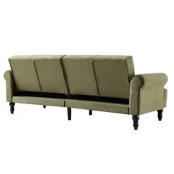 Hanney 3-Seater Chesterfield Sofabed In Moss Green Velvet 30 Hanney 3-Seater Chesterfield Sofabed In Moss Green Velvet -Daals Shop AYSF 011 MOSSGREEN VEL WB8