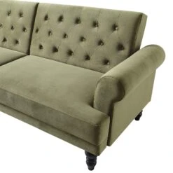 Hanney 3-Seater Chesterfield Sofabed In Moss Green Velvet 31 Hanney 3-Seater Chesterfield Sofabed In Moss Green Velvet -Daals Shop AYSF 011 MOSSGREEN VEL detail1