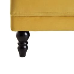 Hanney 3-Seater Chesterfield Sofabed In Mustard Yellow Velvet 41 Hanney 3-Seater Chesterfield Sofabed In Mustard Yellow Velvet -Daals Shop AYSF 011 MUSTARD VEL detail4