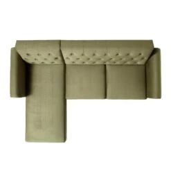 Hanney Chesterfield Chaise Sofabed In Moss Green Velvet 29 Hanney Chesterfield Chaise Sofabed In Moss Green Velvet -Daals Shop AYSF 012 MOSSGREEN VEL WB8