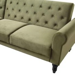 Hanney Chesterfield Chaise Sofabed In Moss Green Velvet 32 Hanney Chesterfield Chaise Sofabed In Moss Green Velvet -Daals Shop AYSF 012 MOSSGREEN VEL detail1