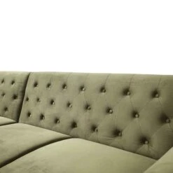 Hanney Chesterfield Chaise Sofabed In Moss Green Velvet 33 Hanney Chesterfield Chaise Sofabed In Moss Green Velvet -Daals Shop AYSF 012 MOSSGREEN VEL detail2