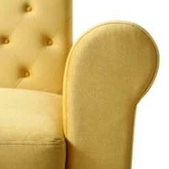 Hanney Chesterfield Chaise Sofabed In Mustard Yellow Velvet 35 Hanney Chesterfield Chaise Sofabed In Mustard Yellow Velvet -Daals Shop AYSF 012 MUSTARD VEL detail2