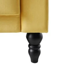 Hanney Chesterfield Chaise Sofabed In Mustard Yellow Velvet 36 Hanney Chesterfield Chaise Sofabed In Mustard Yellow Velvet -Daals Shop AYSF 012 MUSTARD VEL detail3