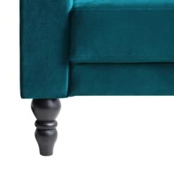 Hanney Chesterfield Chaise Sofabed In Teal Velvet -Daals Shop AYSF 012 TEAL VEL detail4