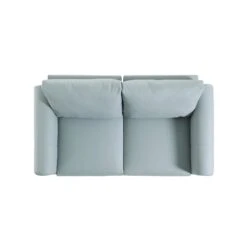 Noak 2-Seater Grey Faux Leather Sofa With Chrome Legs -Daals Shop AYSF 014 GREY PU 2ST WB4
