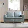 Noak 2-Seater Grey Faux Leather Sofa With Chrome Legs -Daals Shop AYSF 014 GREY PU 2ST main