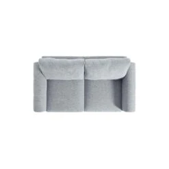 Noak 2-Seater Grey Woven Fabric Sofa With Chrome Legs -Daals Shop AYSF 014 GREY WOVEN 2ST WB5