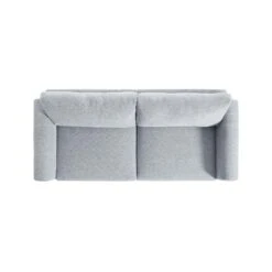 Noak 3-Seater Grey Woven Fabric Sofa With Chrome Legs -Daals Shop AYSF 014 GREY WOVEN 3ST WB6