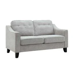 Harper 2-Seater Slope Arm Grey Woven Fabric Sofa -Daals Shop AYSF 015 GREY WOVEN 2ST WB2 f003cbba 784d 4a0a 8785 eae43785a1b8