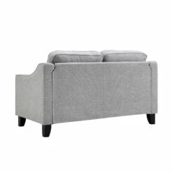 Harper 2-Seater Slope Arm Grey Woven Fabric Sofa -Daals Shop AYSF 015 GREY WOVEN 2ST WB4