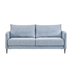 Bari Flax Blue Fabric Sofa -Daals Shop AYSF 08 BLUEFAB 3ST 1