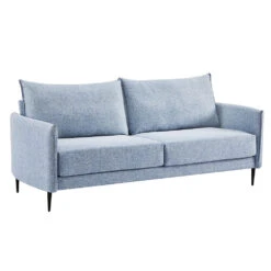 Bari Flax Blue Fabric Sofa -Daals Shop AYSF 08 BLUEFAB 3ST 2